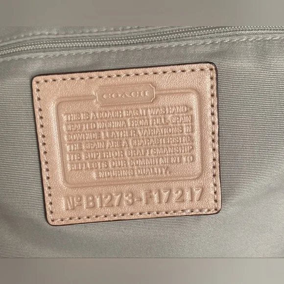 COACH PEACHY PEARL shoulder bag! NWT - Picture 12 of 15